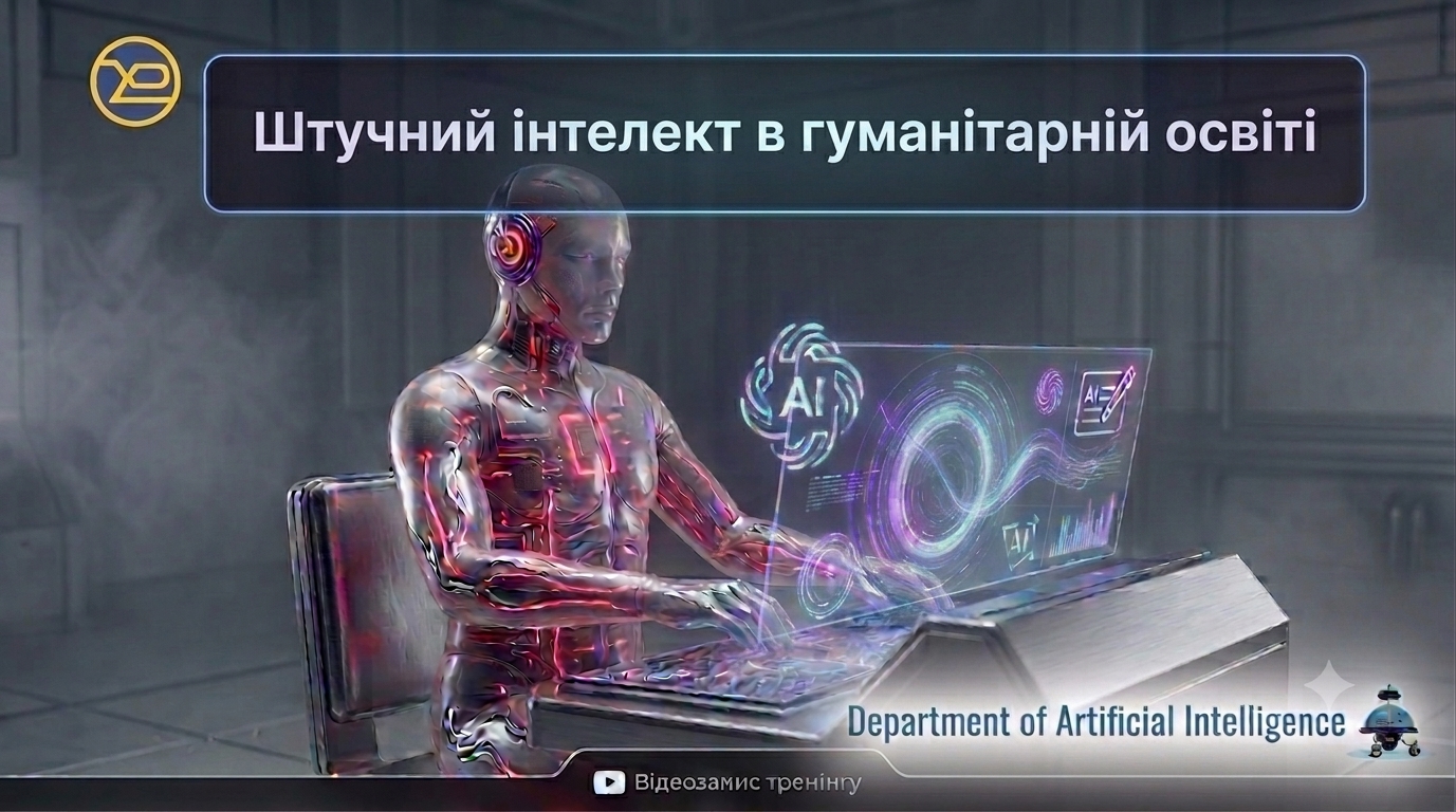 Interdisciplinary Dialogue: Senior Lecturer from the Department of Artificial Intelligence Hosted a Seminar on “Artificial Intelligence in Humanities Education” for Researchers at I. P. Kotlyarevsky National University of Arts